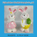 ceramic rabbit for home easter decoration